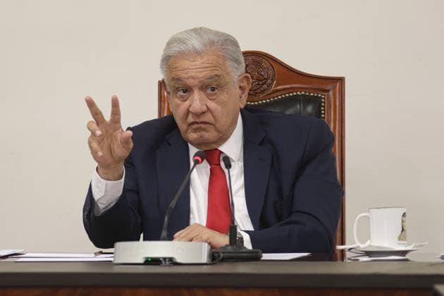 Andres Manuel Lopez Obrador Briefing Mexico s President, Andres Manuel Lopez Obrador speaks during a news conference at the Ignacio Zaragoza Hall of the National Palace. on August 2, 2024 in Mexico City, Mexico. Mexico City CDMX Mexico Copyright: xIsmaelxRosasx