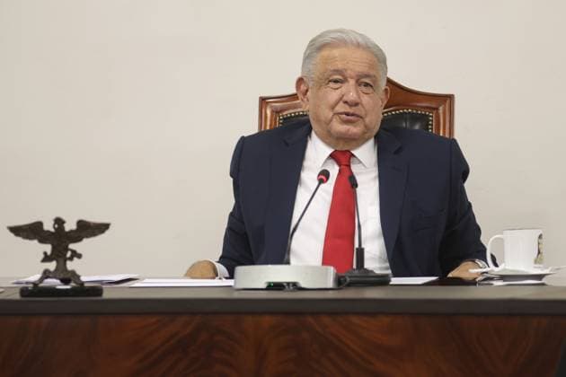 Andres Manuel Lopez Obrador Briefing Mexico s President, Andres Manuel Lopez Obrador speaks during a news conference at the Ignacio Zaragoza Hall of the National Palace. on August 2, 2024 in Mexico City, Mexico. Mexico City CDMX Mexico Copyright: xIsmaelxRosasx