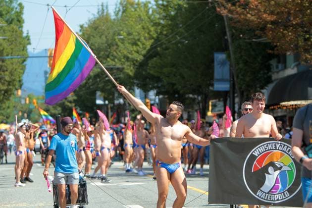 Canada: Vancouver Pride Parade 2024 Vancouver Pride Parade 2024 at Concord Pacific Place. The largest Pride Parade in Western Canada, and one of the biggest in North America, welcoming roughly 150 entries. Vancouver BC Canada Copyright: MazyarxAsadi