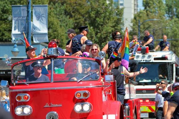 Canada: Vancouver Pride Parade 2024 Vancouver Pride Parade 2024 at Concord Pacific Place. The largest Pride Parade in Western Canada, and one of the biggest in North America, welcoming roughly 150 entries. Vancouver BC Canada Copyright: MazyarxAsadi