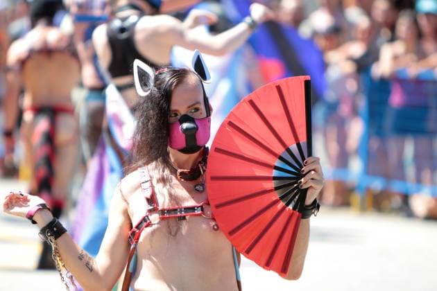 Canada: Vancouver Pride Parade 2024 Vancouver Pride Parade 2024 at Concord Pacific Place. The largest Pride Parade in Western Canada, and one of the biggest in North America, welcoming roughly 150 entries. Vancouver BC Canada Copyright: MazyarxAsadi
