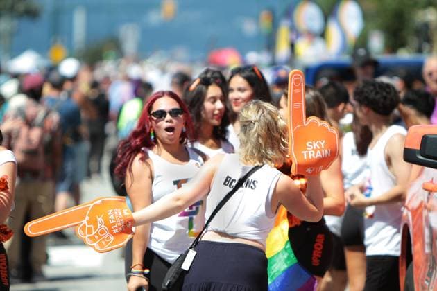 Canada: Vancouver Pride Parade 2024 Vancouver Pride Parade 2024 at Concord Pacific Place. The largest Pride Parade in Western Canada, and one of the biggest in North America, welcoming roughly 150 entries. Vancouver BC Canada Copyright: MazyarxAsadi