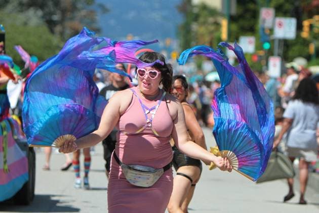 Canada: Vancouver Pride Parade 2024 Vancouver Pride Parade 2024 at Concord Pacific Place. The largest Pride Parade in Western Canada, and one of the biggest in North America, welcoming roughly 150 entries. Vancouver BC Canada Copyright: MazyarxAsadi