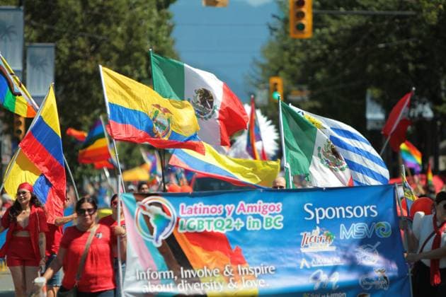 Canada: Vancouver Pride Parade 2024 Vancouver Pride Parade 2024 at Concord Pacific Place. The largest Pride Parade in Western Canada, and one of the biggest in North America, welcoming roughly 150 entries. Vancouver BC Canada Copyright: MazyarxAsadi
