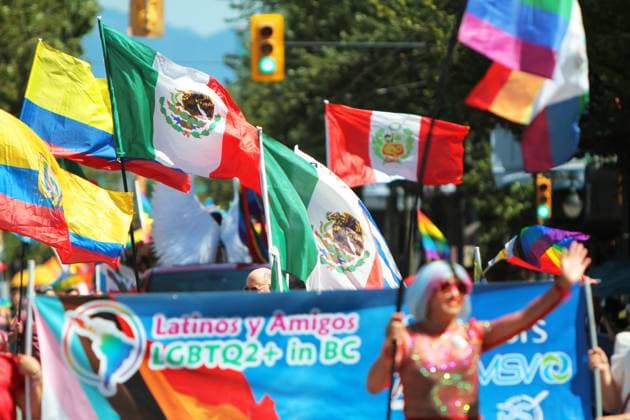 Canada: Vancouver Pride Parade 2024 Vancouver Pride Parade 2024 at Concord Pacific Place. The largest Pride Parade in Western Canada, and one of the biggest in North America, welcoming roughly 150 entries. Vancouver BC Canada Copyright: MazyarxAsadi