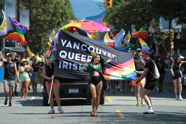 Canada: Vancouver Pride Parade 2024 Vancouver Pride Parade 2024 at Concord Pacific Place. The largest Pride Parade in Western Canada, and one of the biggest in North America, welcoming roughly 150 entries. Vancouver BC Canada Copyright: MazyarxAsadi