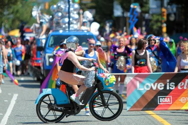 Canada: Vancouver Pride Parade 2024 Vancouver Pride Parade 2024 at Concord Pacific Place. The largest Pride Parade in Western Canada, and one of the biggest in North America, welcoming roughly 150 entries. Vancouver BC Canada Copyright: MazyarxAsadi