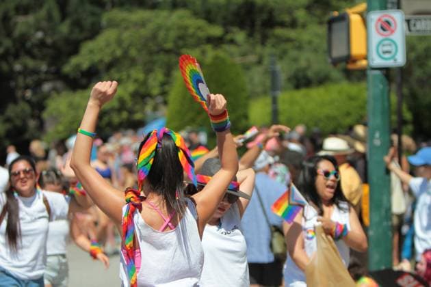 Canada: Vancouver Pride Parade 2024 Vancouver Pride Parade 2024 at Concord Pacific Place. The largest Pride Parade in Western Canada, and one of the biggest in North America, welcoming roughly 150 entries. Vancouver BC Canada Copyright: MazyarxAsadi