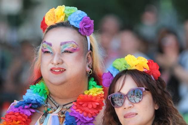 Canada: Vancouver Pride Parade 2024 Vancouver Pride Parade 2024 at Concord Pacific Place. The largest Pride Parade in Western Canada, and one of the biggest in North America, welcoming roughly 150 entries. Vancouver BC Canada Copyright: MazyarxAsadi