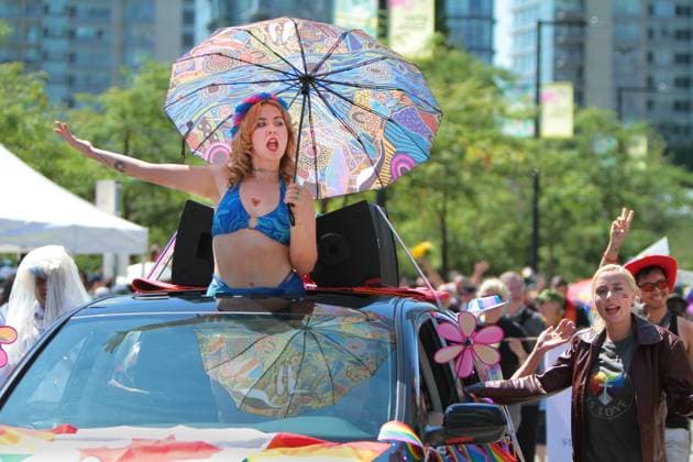 Canada: Vancouver Pride Parade 2024 Vancouver Pride Parade 2024 at Concord Pacific Place. The largest Pride Parade in Western Canada, and one of the biggest in North America, welcoming roughly 150 entries. Vancouver BC Canada Copyright: MazyarxAsadi