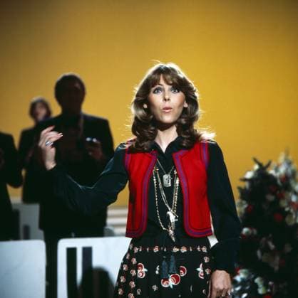 Lena Valaitis Lena Valaitis, deutsche Schlagersängerin, TV Auftritt, circa 1980., Deutschland Copyright: kpa KPA_55011951 EDITORIAL USE ONLY