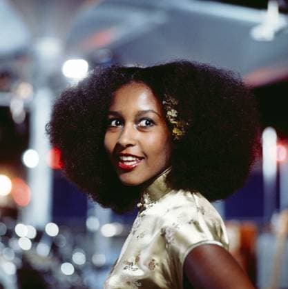 MARSHA HUNT Marsha Hunt, amerikanische Sängerin, Fotomodell und Schauspielerin, bei einem Auftritt, circa 1977., Deutschland Copyright: kpa kpa_55045593 EDITORIAL USE ONLY