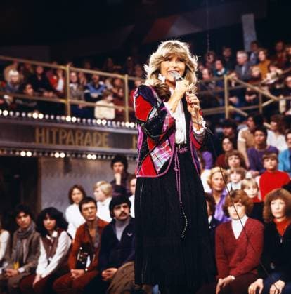 Hitparade Hitparade, ZDF Musiksendung, 1980, Schlagersängerin Lena Valaitis, Berlin Deutschland Copyright: ArthurxGrimm AGR_82008533 EDITORIAL USE ONLY