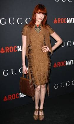 Florence Welch at the Pre-Grammy Gucci Party at Soho House in Los Angeles - 12 February 2011 FAM40577 Copyright: x FAMOUSx 19835334