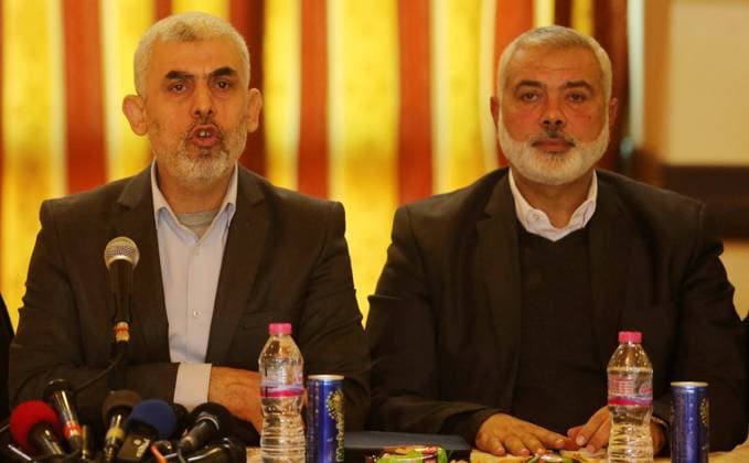 Hamas s leader in the Gaza Strip Yahya Sinwar speaks during a meeting with heads of Palestinian families FILE PHOTO:Hamas s leader in the Gaza Strip Yahya Sinwar speaks during a meeting with heads of Palestinian families in Gaza city on December 26, 2017. Photo by Ashraf Amra Gaza city Gaza Strip Palestinian Territory 060824_Sinwar_Archive_00(16) Copyright: xapaimagesxAshrafxAmraxx xapaimagesx