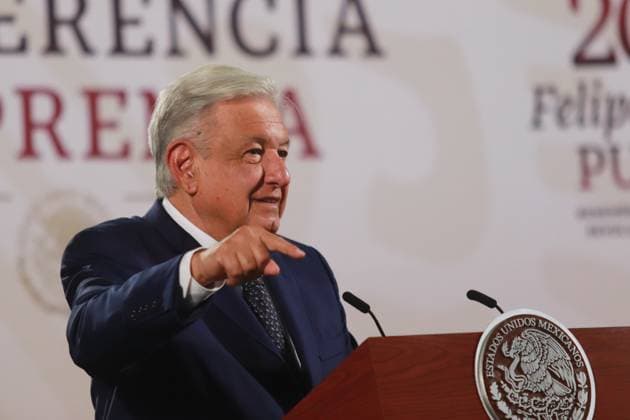 Mexican President Andres Manuel Lopez Obrador Reports that the Dos Bocas refinery had a very low cost compared to other refineries that have been built in the world, during a briefing conference at the National Palace. on August 7, 2024 in Mexico City, Mexico. Mexico City Mexico - ZUMAe321 20240807_zia_e321_009 Copyright: xCarlosxSantiagox