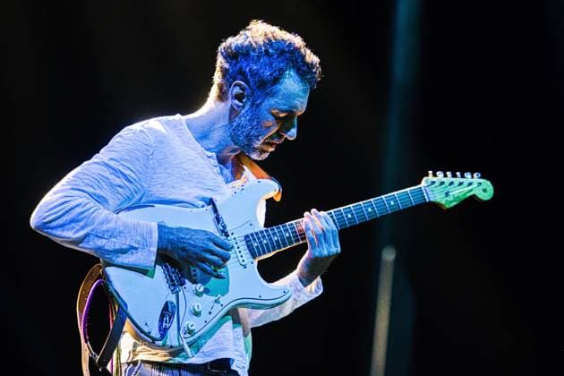 Guitarist Federico Casagrande performs with Jokers project at the Marathon Music Brno festival in Brno, Czech Republic, August 8, 2024. (CTKxPhoto PatrikxUhlir) CTKPhotoP2024080810788  CTKPhotoP2024080810788