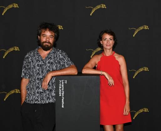 Locarno: Locarno,Switzerland Locarno Film Festival 2024 Mexico 86 photocal film premioÂ¨re In the photo:Leonardo Ortizgris actor,Bo ro nice Bejo actress Locarno  - ZUMAp169 20240810_zea_p169_286 Copyright: xNickxZonnax