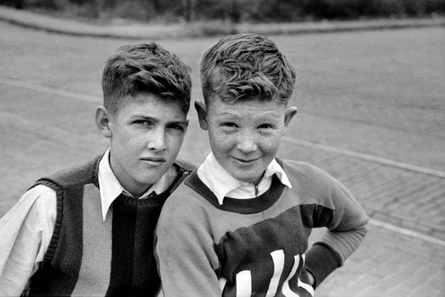 Two School Boys, Omaha, Nebraska, USA, John Vachon for Farm Security Administration, November 1938  Copyright: xCircaxImagesx ghi-circa04624