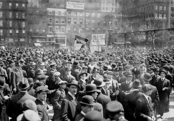 Anarchist Meeting, Union Square, New York City, New York, USA, Bain News Service, May 1, 1914  Copyright: xCircaxImagesx ghi-circa01774