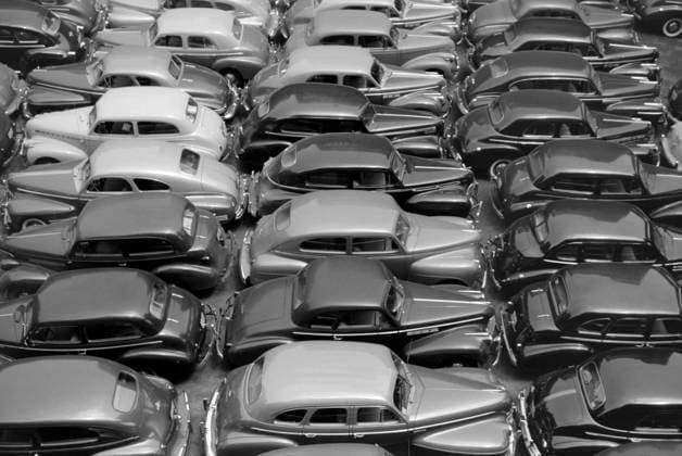 Parking Lot, Chicago, Illinois, USA, John Vachon, U.S. Farm Security Administration, July 1941  Copyright: xCircaxImagesx ghi-circa02550