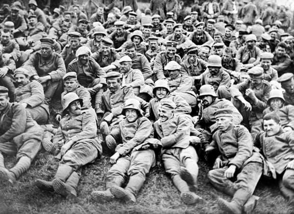 German prisoners of war captured by British forces at Battle of Messines, West Flanders, Belgium, Bain News Service, June 1917  Copyright: xCircaxImagesx ghi-circa02884