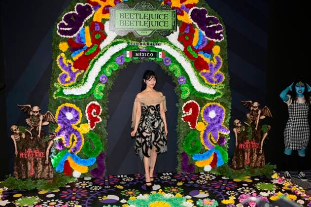Beetlejuice Beetlejuice Photocall - Mexico City American actress Jenna Ortega Posing for photos during the Beetlejuice Beetlejuice film Photocall at Mexico City Four Season Hotel. Mexico City, Mexico, August 13, 2024. Photo by Carlos Tischler Eyepix Group ABACAPRESS.COM Mexico City Mexico  Copyright: xTischlerxCarlos Eyepix ABACAx