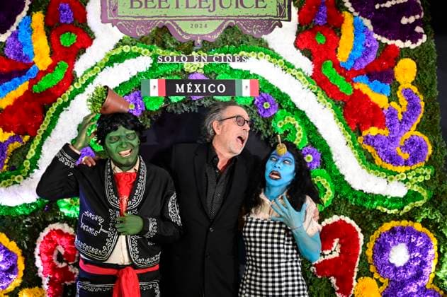 Beetlejuice Beetlejuice Photocall - Mexico City Director Tim Burton Posing for photos during the Beetlejuice Beetlejuice film Photocall at Mexico City Four Season Hotel. Mexico City, Mexico, August 13, 2024. Photo by Carlos Tischler Eyepix Group ABACAPRESS.COM Mexico City Mexico  Copyright: xTischlerxCarlos Eyepix ABACAx
