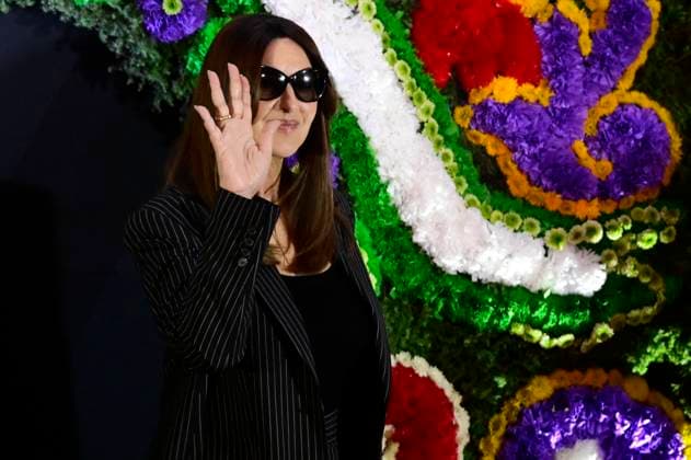 Beetlejuice Beetlejuice Photocall - Mexico City Italian actress Monica Bellucci Posing for photos during the Beetlejuice Beetlejuice film Photocall at Mexico City Four Season Hotel. Mexico City, Mexico, August 13, 2024. Photo by Carlos Tischler Eyepix Group ABACAPRESS.COM Mexico City Mexico  Copyright: xTischlerxCarlos Eyepix ABACAx