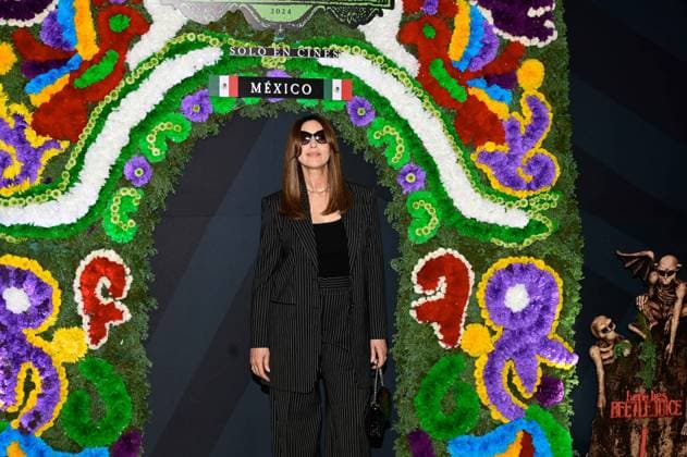 Beetlejuice Beetlejuice Mexico City Premiere Italian actress Monica Bellucci Posing for photos during the Beetlejuice Beetlejuice film Photocall at Mexico City Four Season Hotel. August 13, 2024 in Mexico City, Mexico. Mexico City CDMX Mexico Copyright: xCarlosxTischlerx