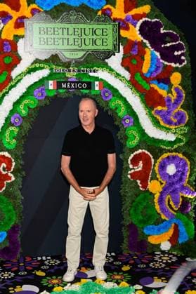 Beetlejuice Beetlejuice Mexico City Premiere American actor Michael Keaton Posing for photos during the Beetlejuice Beetlejuice film Photocall at Mexico City Four Season Hotel. August 13, 2024 in Mexico City, Mexico. Mexico City CDMX Mexico Copyright: xCarlosxTischlerx