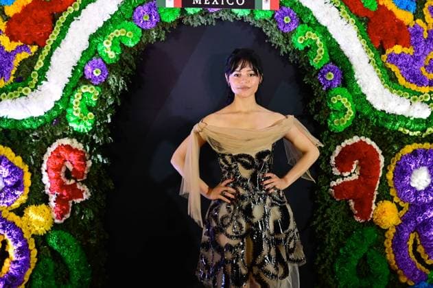 Beetlejuice Beetlejuice Mexico City Premiere American actress Jenna Ortega Posing for photos during the Beetlejuice Beetlejuice film Photocall at Mexico City Four Season Hotel. August 13, 2024 in Mexico City, Mexico. Mexico City CDMX Mexico Copyright: xCarlosxTischlerx