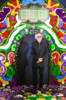 Beetlejuice Beetlejuice Mexico City Premiere Director Tim Burton Posing for photos during the Beetlejuice Beetlejuice film Photocall at Mexico City Four Season Hotel. August 13, 2024 in Mexico City, Mexico. Mexico City CDMX Mexico Copyright: xCarlosxTischlerx