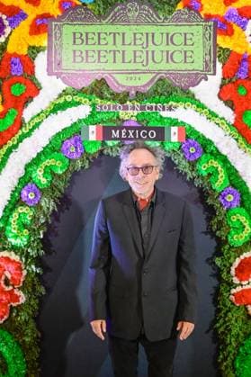 Beetlejuice Beetlejuice Mexico City Premiere Director Tim Burton Posing for photos during the Beetlejuice Beetlejuice film Photocall at Mexico City Four Season Hotel. August 13, 2024 in Mexico City, Mexico. Mexico City CDMX Mexico Copyright: xCarlosxTischlerx