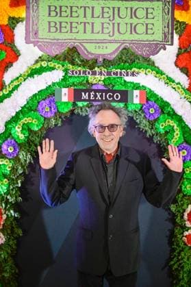 Beetlejuice Beetlejuice Mexico City Premiere Director Tim Burton Posing for photos during the Beetlejuice Beetlejuice film Photocall at Mexico City Four Season Hotel. August 13, 2024 in Mexico City, Mexico. Mexico City CDMX Mexico Copyright: xCarlosxTischlerx
