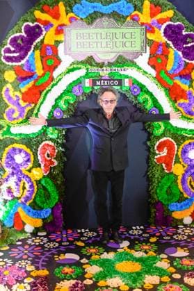 Beetlejuice Beetlejuice Mexico City Premiere Director Tim Burton Posing for photos during the Beetlejuice Beetlejuice film Photocall at Mexico City Four Season Hotel. August 13, 2024 in Mexico City, Mexico. Mexico City CDMX Mexico Copyright: xCarlosxTischlerx