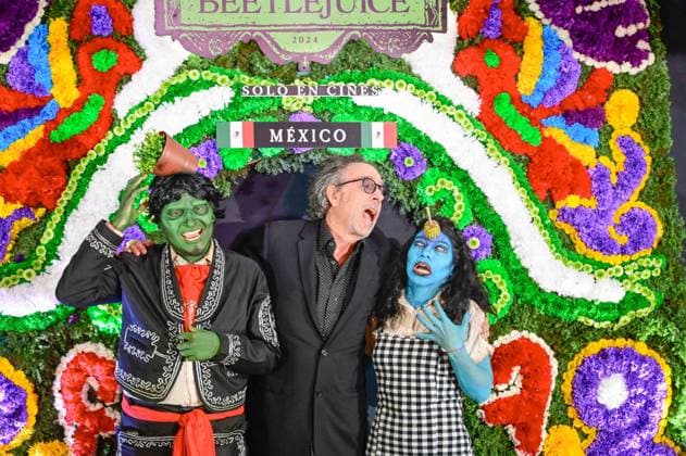 Beetlejuice Beetlejuice Mexico City Premiere Director Tim Burton Posing for photos during the Beetlejuice Beetlejuice film Photocall at Mexico City Four Season Hotel. August 13, 2024 in Mexico City, Mexico. Mexico City CDMX Mexico Copyright: xCarlosxTischlerx