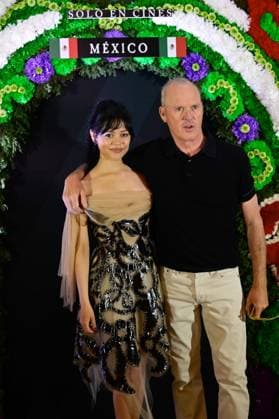 Beetlejuice Beetlejuice Mexico City Premiere Jenna Ortega and Michael Keaton Posing for photos during the Beetlejuice Beetlejuice film Photocall at Mexico City Four Season Hotel. August 13, 2024 in Mexico City, Mexico. Mexico City CDMX Mexico Copyright: xCarlosxTischlerx