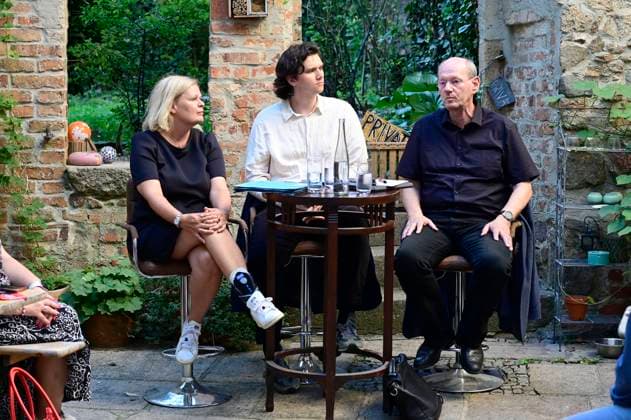 Nancy Faeser, Klemens Hempel und Harald Baumann-Hasske bei einer Wahlkampfveranstaltung der SPD zur Landtagswahl in Sachsen mit der SPD Ortsgruppe Görlitz in der Bierblume. Görlitz, 13.08.2024 *** Nancy Faeser, Klemens Hempel and Harald Baumann Hasske at an SPD campaign event for the state election in Saxony with the Görlitz SPD local group at the Bierblume Görlitz, 13 08 2024 Foto:xM.xWehnertx xFuturexImagex faeser_goerlitz_4921