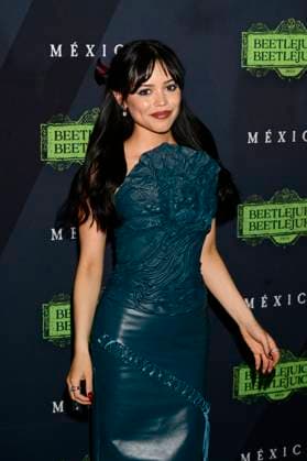 August 14, 2024, Mexico City, Ciudad de Mexico, Mexico: American actress Jenna Ortega attends the black carpet of Beetlejuice Beetlejuice Fan Event at Cinepolis Toreo Parque Central. on August 14, 2024 in Mexico City, Mexico. Mexico City Mexico - ZUMAe321 20240814_zea_e321_064 Copyright: xCarlosxTischler xEyepixxGroupx