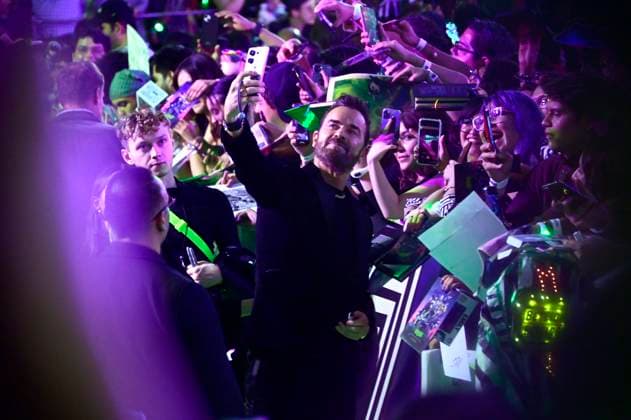 August 14, 2024, Mexico City, Ciudad de Mexico, Mexico: American actor Justin Theroux attends the black carpet of Beetlejuice Beetlejuice Fan Event at Cinepolis Toreo Parque Central. on August 14, 2024 in Mexico City, Mexico. Mexico City Mexico - ZUMAe321 20240814_zea_e321_065 Copyright: xCarlosxTischler xEyepixxGroupx