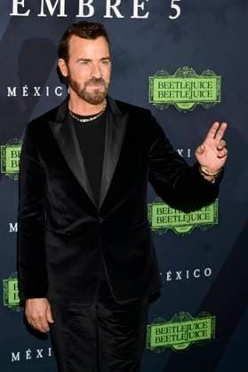 August 14, 2024, Mexico City, Ciudad de Mexico, Mexico: American actor Justin Theroux attends the black carpet of Beetlejuice Beetlejuice Fan Event at Cinepolis Toreo Parque Central. on August 14, 2024 in Mexico City, Mexico. Mexico City Mexico - ZUMAe321 20240814_zea_e321_091 Copyright: xCarlosxTischler xEyepixxGroupx