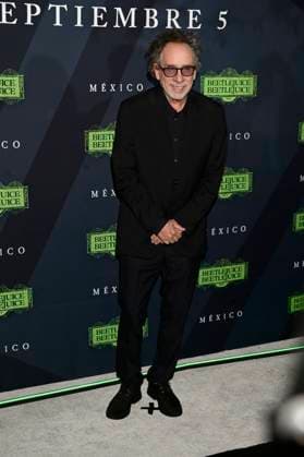 August 14, 2024, Mexico City, Ciudad de Mexico, Mexico: American Director Tim Burton attends the black carpet of Beetlejuice Beetlejuice Fan Event at Cinepolis Toreo Parque Central. on August 14, 2024 in Mexico City, Mexico. Mexico City Mexico - ZUMAe321 20240814_zea_e321_093 Copyright: xCarlosxTischler xEyepixxGroupx