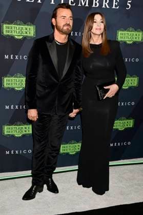 August 14, 2024, Mexico City, Ciudad de Mexico, Mexico: American actor Justin Theroux and Italian actress Monica Bellucci attend the black carpet of Beetlejuice Beetlejuice Fan Event at Cinepolis Toreo Parque Central. on August 14, 2024 in Mexico City, Mexico. Mexico City Mexico - ZUMAe321 20240814_zea_e321_103 Copyright: xCarlosxTischler xEyepixxGroupx