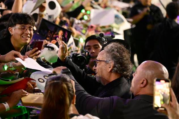 August 14, 2024, Mexico City, Ciudad de Mexico, Mexico: American Director Tim Burton attends the black carpet of Beetlejuice Beetlejuice Fan Event at Cinepolis Toreo Parque Central. on August 14, 2024 in Mexico City, Mexico. Mexico City Mexico - ZUMAe321 20240814_zea_e321_124 Copyright: xCarlosxTischler xEyepixxGroupx