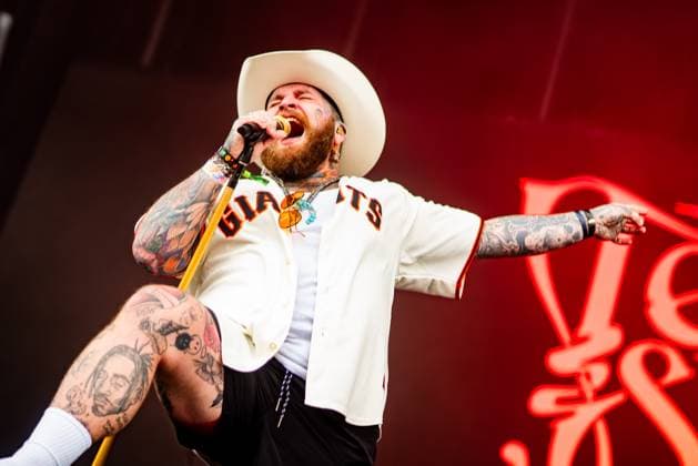August 11, 2024, San Francisco, Ca, USA: Teddy Swims performs at the Outside Lands 2024 Music and Arts Festival held in Golden Gate Park on August 11, 2024 in San Francisco, California. San Francisco USA - ZUMAs181 20240811_zea_s181_213 Copyright: xAnniexLesserx