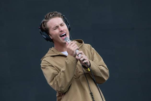 August 10, 2024, San Francisco, Ca, USA: Ryan Beatty performs at the Outside Lands 2024 Music and Arts Festival held in Golden Gate Park on August 10, 2024 in San Francisco, California. San Francisco USA - ZUMAs181 20240810_zea_s181_178 Copyright: xPicturexHappyx