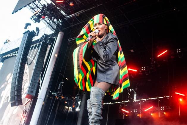 August 10, 2024, San Francisco, Ca, USA: Grace Jones performs at the Outside Lands 2024 Music and Arts Festival held in Golden Gate Park on August 10, 2024 in San Francisco, California. San Francisco USA - ZUMAs181 20240810_zea_s181_202 Copyright: xAnniexLesserx