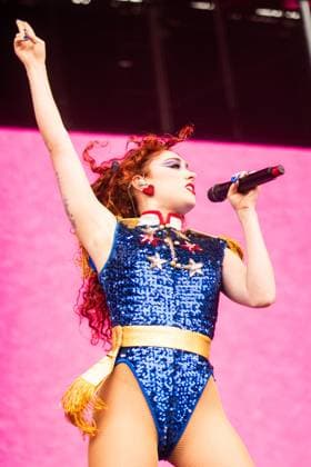 August 11, 2024, San Francisco, Ca, USA: Chappell Roan performs at the Outside Lands 2024 Music and Arts Festival held in Golden Gate Park on August 11, 2024 in San Francisco, California. San Francisco USA - ZUMAs181 20240811_zea_s181_188 Copyright: xAnniexLesserx