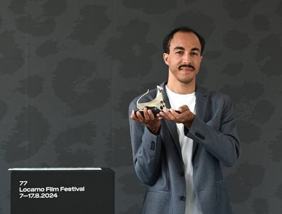 Locarno: Locarno,Switzerland Locarno Film Festival 2024 Award Ceremony photocall Locarno Film Festival 2024 KoutoÂ¨ wa film by Maxime Jean Baptiste director Pardo Argento Award In the photo:Maxime Jean Baptiste director Pardo Argento Award Locarno  - ZUMAp169 20240817_zea_p169_108 Copyright: xNickxZonnax